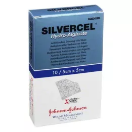SILVERCEL Medicazione idroalginata 5x5 cm, 10 pz