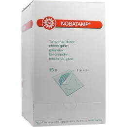 NOBATAMP-Benda sterile per tamponamento 1 cm x 5 m, 15 pz