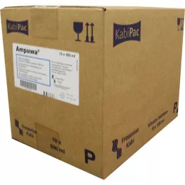 AMPUWA Iniezione/infusione di bottiglie di plastica, 10x500 ml