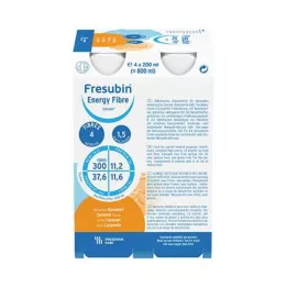 FRESUBIN ENERGY Fibra DRINK Borraccia al caramello, 4X200 ml