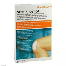 OPSITE Post-OP Benda 8,5x9,5 cm, 5 pz