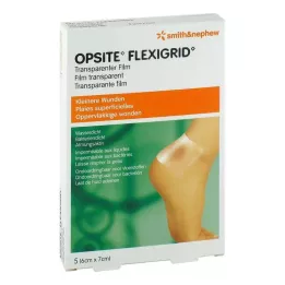OPSITE Flexigrid medicazione transp. 6x7 cm sterile, 5 pz