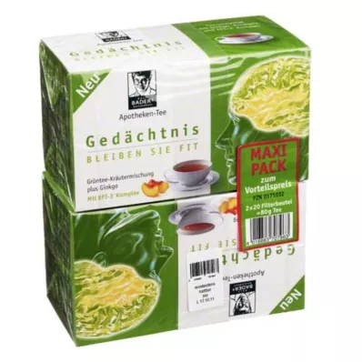 BADERS Farmacia Tè Memory Maxipack Fbtl., 2X20 St BADERS Farmacia Tè Memory Maxipack Fbtl., 2X20 St
