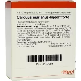 CARDUUS MARIANUS INJEEL Forte ampoule, 10 pz