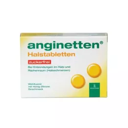 ANGINETTEN Pastiglie per la gola senza zucchero, 24 pz