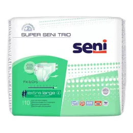 SUPER SENI Trio mutande incontinenza taglia 4 XL, 10 pezzi