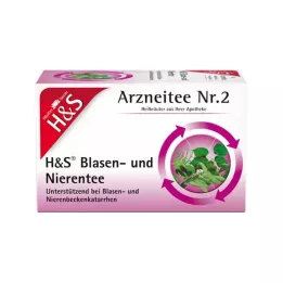 H&S Bustine filtro per tè alla vescica e ai reni, 20X2,0 g