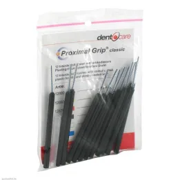 Scovolino interdentale Proximal Grip xx-fine nero, 12 pezzi