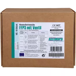 MUNDSCHUTZ FFP3 con valvola, 10 pz