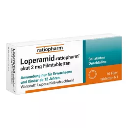 LOPERAMID-ratiopharm akut 2 mg compresse rivestite con film, 10 pz