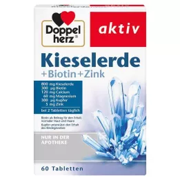 DOPPELHERZ Compresse di silice+biotina+zinco, 60 pz