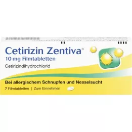 CETIRIZIN Zentiva 10 mg compresse rivestite con film, 7 pz