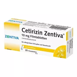 CETIRIZIN Zentiva 10 mg compresse rivestite con film, 20 pz