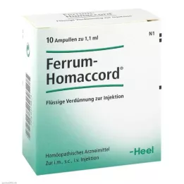 FERRUM HOMACCORD AMPOULE, 10 pz
