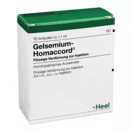 GELSEMIUM HOMACCORD AMPOULE, 10 pz