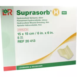Suprasorb H Associazione idrocelloidale sottile 15x15 cm, 5 pz