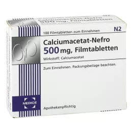 CALCIUMACETAT NEFRO Compresse rivestite con film da 500 mg, 100 pz