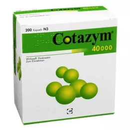 COTAZYM 40.000 capsule resistenti gastrica a pellet, 200 pz