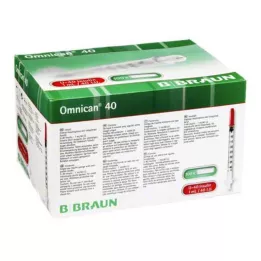 OMNICAN Siringa per insulina 1 ml U40 con cannula 0,30x12 mm singola, 100X1 pz