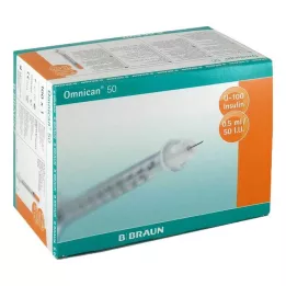 OMNICAN Siringa per insulina 0,5 ml U100 con cannula 0,30x12 mm e., 100X1 pz