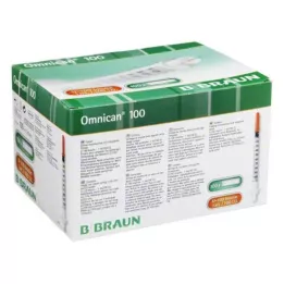 OMNICAN Siringa per insulina 1 ml U100 con cannula 0,30x8 mm singola, 100X1 pz