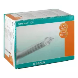 OMNICAN Siringa per insulina 1 ml U100 con cannula 0,30x12 mm, 100X1 pz