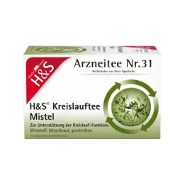 H&amp;S Circulation Tea Vischio Filtri Bustine, 20X2,0 g