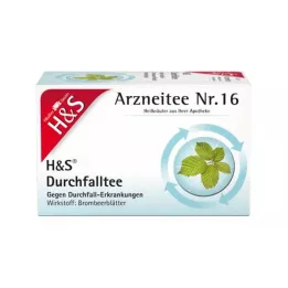 H&amp;S Bustine filtro per tè alla diarrea, 20X1,5 g