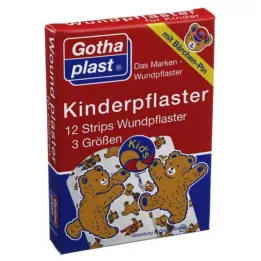 GOTHAPLAST Strisce di cerotto per bambini, 12 pz