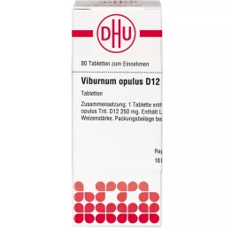 VIBURNUM OPULUS D 12 compresse, 80 pz