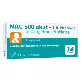 NAC 600 compresse effervescenti akut-1A Pharma, 10 pz