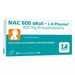 NAC 600 compresse effervescenti akut-1A Pharma, 20 pz