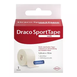DRACO TAPEVERBAND 3,8 cmx10 m bianco, 1 pezzo