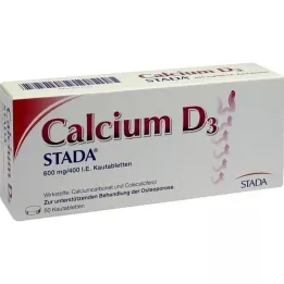 CALCIUM D3 STADA 600 mg/400 ovvero compresse da masticare, 50 pz