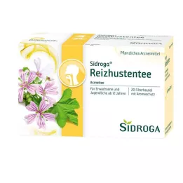 SIDROGA Bustine filtro per tè per la tosse secca, 20X0,9 g