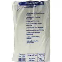 COMPRINET per calza lunghezza ginocchio taglia 1 bianco, 2 pezzi