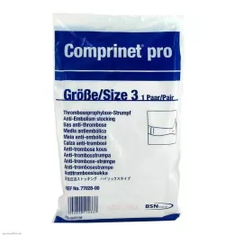 COMPRINET per calza lunghezza ginocchio taglia 3 bianco, 2 pezzi
