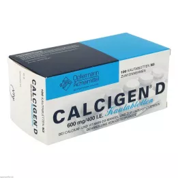 CALCIGEN D 600 mg/400 I.E. compresse masticabili, 100 pz