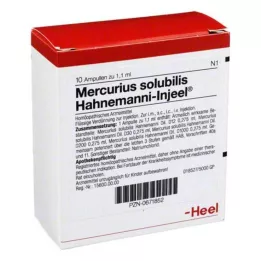 MERCURIUS SOLUBILIS INJEEL Hahnemanni ampoule, 10 pz