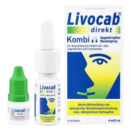 LIVOCAB combinazione diretta 4 ml collirio + 5 ml spray nasale, 1 confezione