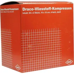 Compresse in TNT 10x10 cm sterili 4 pieghe, 25x2 pezzi