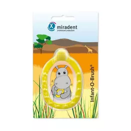 Bambini Miradent che imparano il bambino spazzolino da denti O Brush Giallo, 1 pz