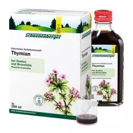 THYMIAN SAFT Succhi di piante medicinali Schoenenberger, 3X200 ml