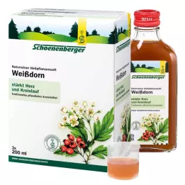 WEISSDORN SAFT Succhi di piante medicinali Schoenenberger, 3X200 ml