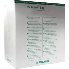 MEDICARE Sacco da letto sterile 2 l con tubo di scarico da 90 cm, 10 pz