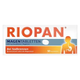 RIOPAN Compresse per lo stomaco Compresse masticabili, 50 pz