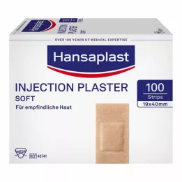 HANSAPLAST Strisce di cerotto per iniezione morbida 19x40 mm, 100 pz