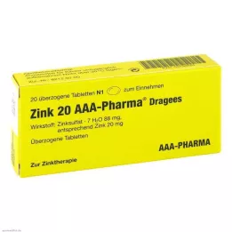ZINK 20 AAA-Pharma Dragees, 20 pz