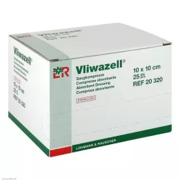 VLIWAZELL Compresse assorbenti sterili 10x10 cm, 25 pz