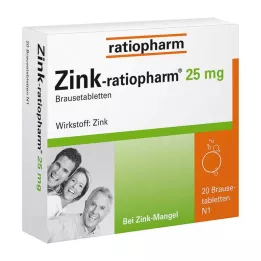 ZINK-RATIOPHARM Compresse effervescenti da 25 mg, 20 pz